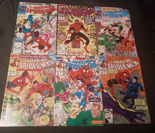 AMAZING SPIDER-MAN LOT (6) 340 341 342 343 348 349 ALL NM