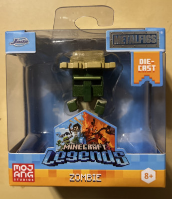 Jada Toys METALFIGS 2.5'' Minecraft Legends Zombie 8+ MOJANG Die-Cast Figure