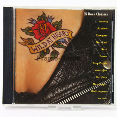 Music Musik Album CD Wild At Heart 18 Rock Classics Foreigner Rainbow Rush Gut
