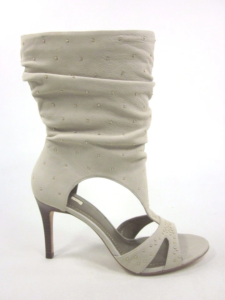 BOTAS DE CUERO PARA MUJER REPORT CHRISTIAN MODA MEDIA PANTORRILLA, ARENA LIGERA, TALLA 9 EE. UU. Foto 2 de 4