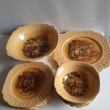 Assiettes Vintage Crown Devon Cries of London Royal Staffordshire Céramique UK