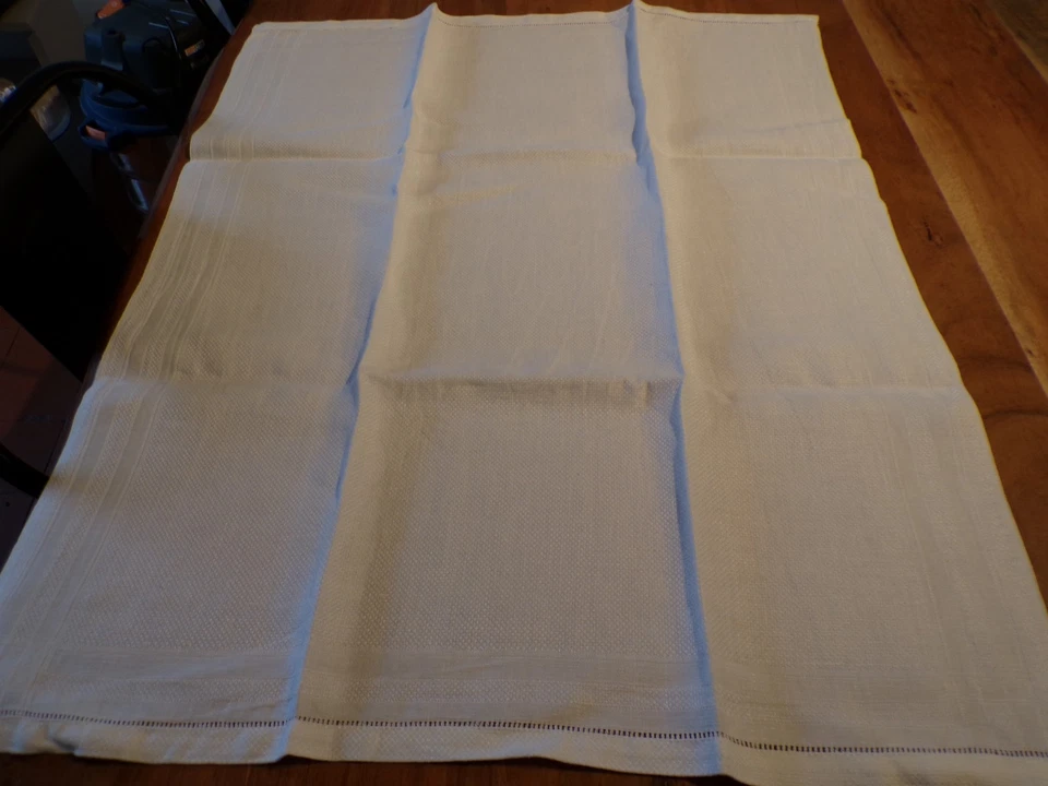 Linge ancien Lot de 2 Torchons metis  blancs différents - Photo 3/4