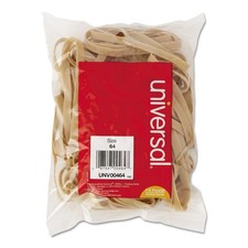 Size 64 Rubber Bands, 0.04 Gauge, Beige, 80 Count, 4 oz Box