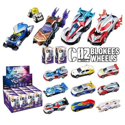 BLOKEES Ultraman Wheels C02 Assembly Model Kit 1:64 Posable Model Kits GIft HOT