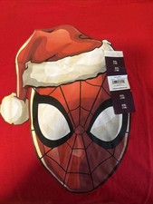 Boy's Marvel Spider-Man Santa Christmas Red Short Sleeve T-Shirt Sizes XS, L, 2X