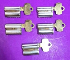 Lot of 5 KSP Killeen Lock Cylinders With Keys