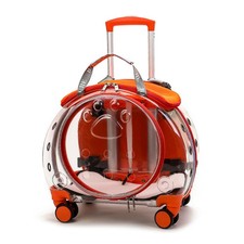 Pet Trolley Case Multi-Purpose Silent Wheels Cats Dogs Backpack for Daily Walks