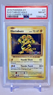 PSA 8 Electabuzz Toys R Us Promo - TUCKED SWIRL UNDER FOOT XY