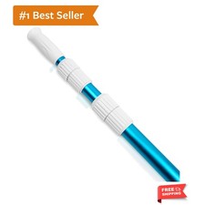 15 Foot Telescopic Swimming Pool Pole, Adjustable 3 Piece Extendable Pool Cle...