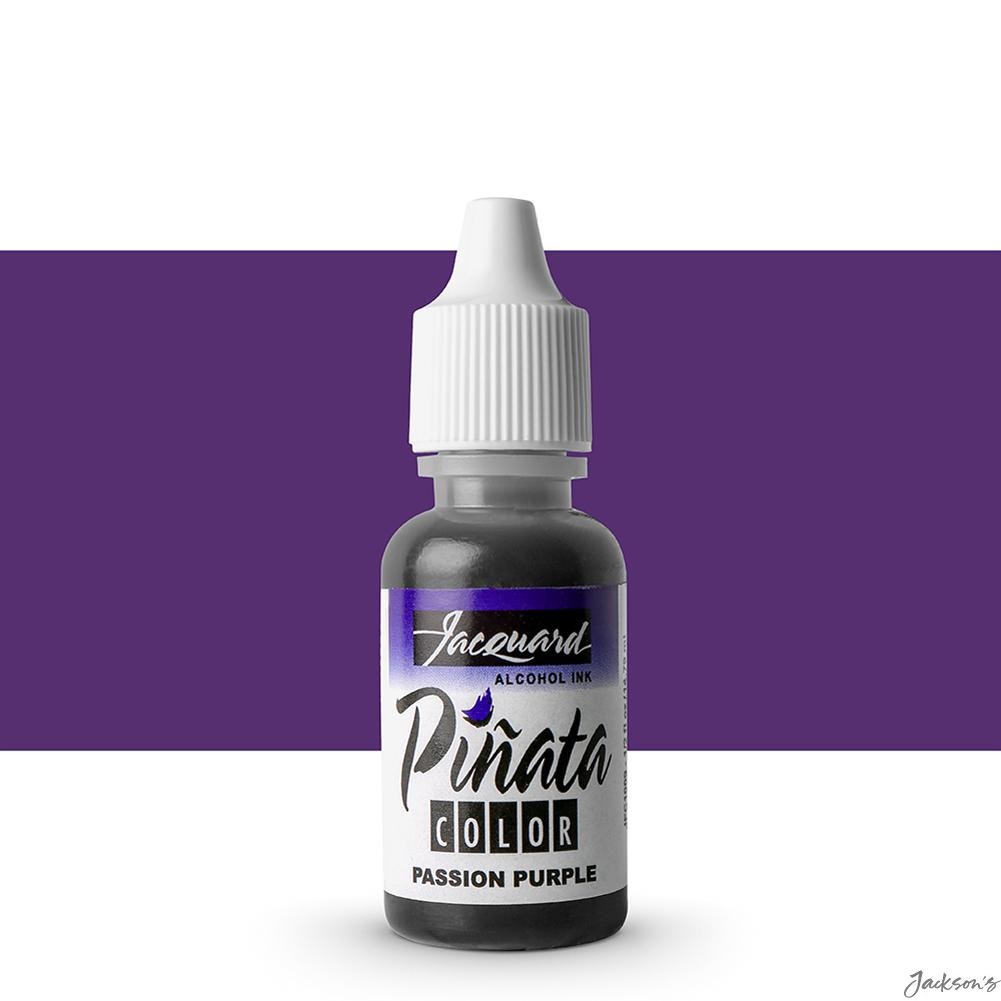 Jacquard Pinata Alcohol Ink Bottle 14ml Passion Purple 013 For Craft Surfaces
