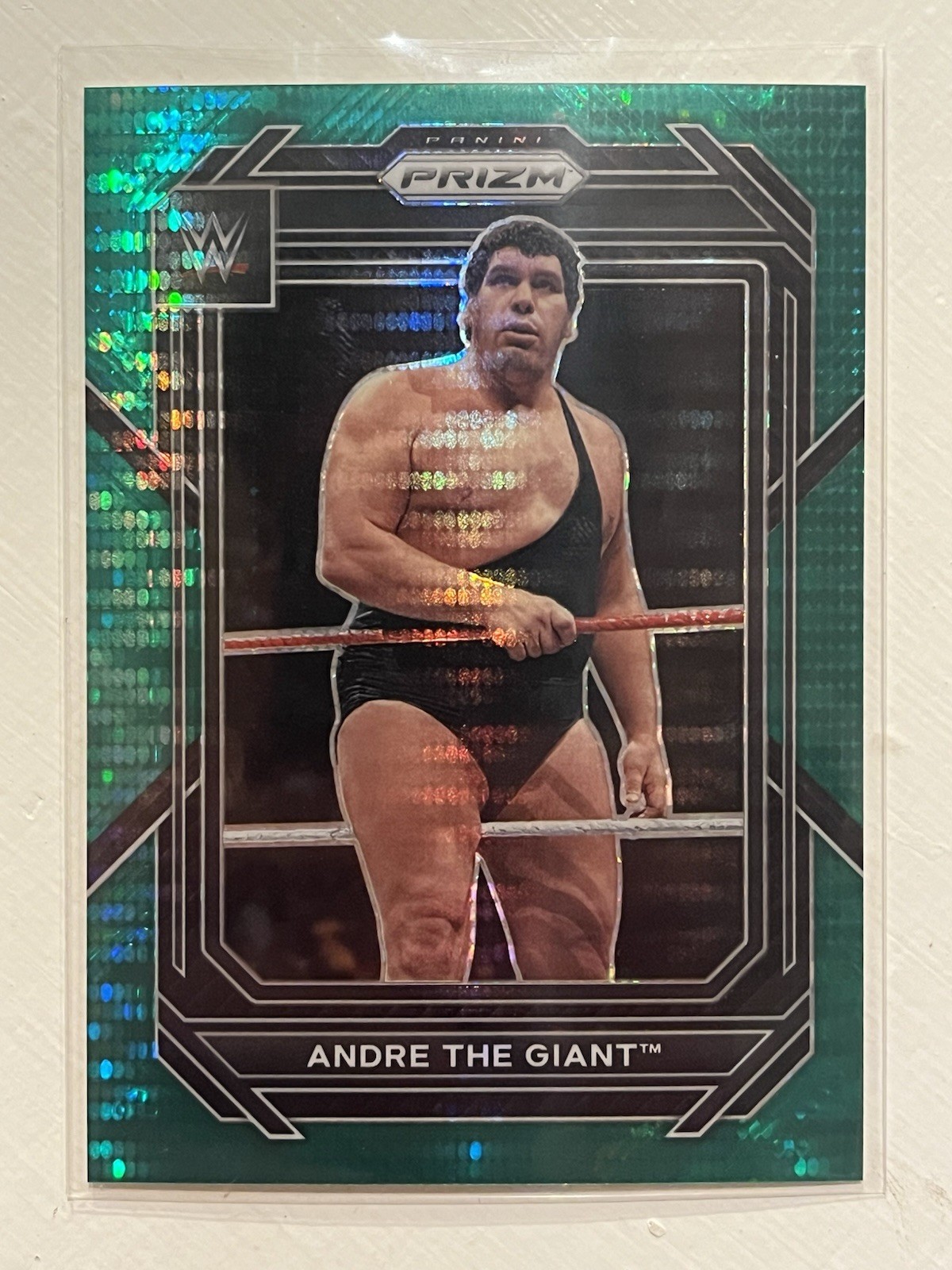 2023 Panini Prizm WWE #159 Andre The Giant Green Pulsar Prizm 19/25