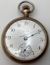 1907 Elgin Grade 317 18s Model 5 15J Gold Filled Pocket Watch