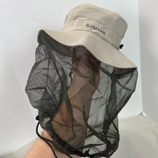 Simms Hat Bugstopper Mosquito Net UPF 50+ Sun Protection Safari Outdoor