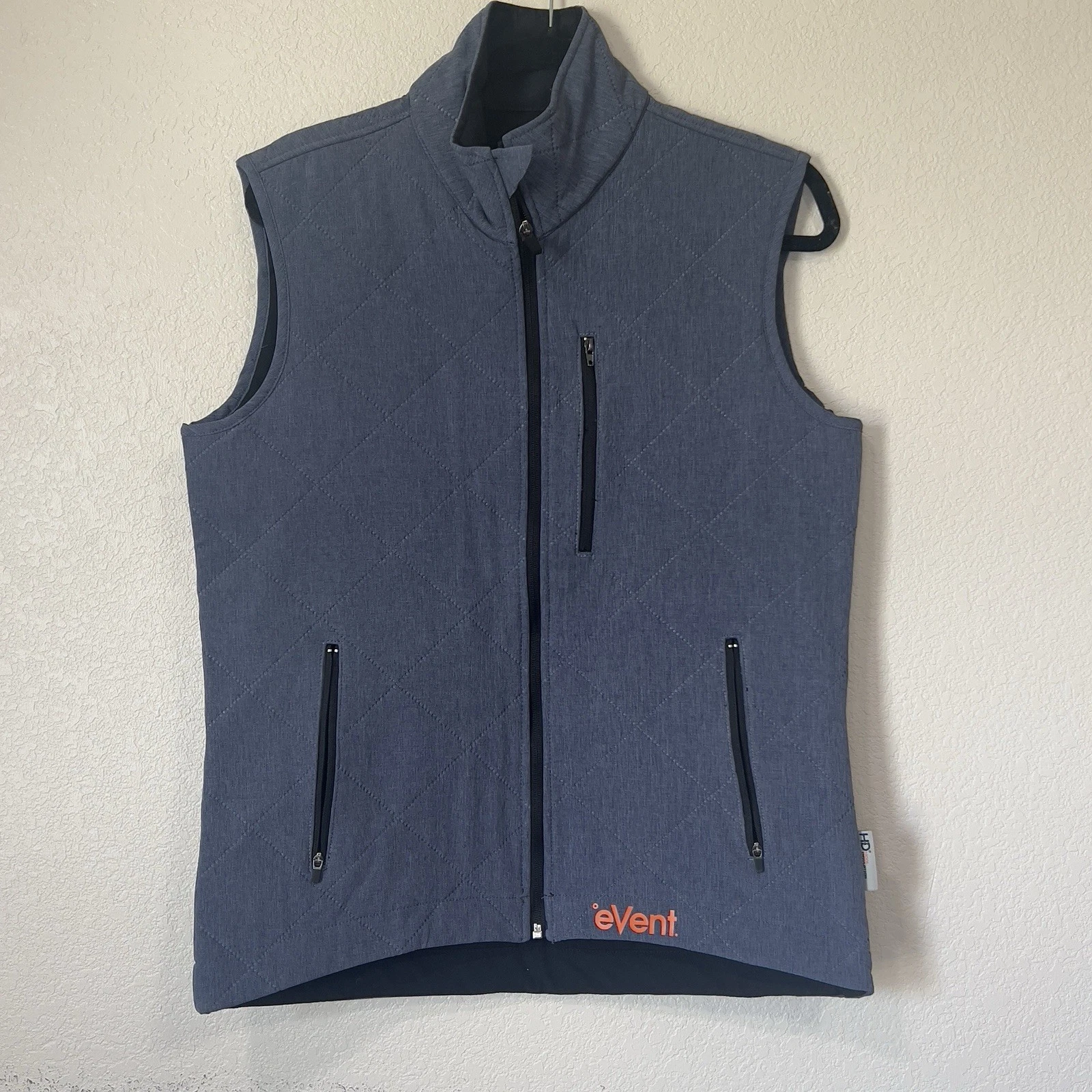 Vest Mens Sz M Blue Slightly Fitted Full Zip Outdoors _