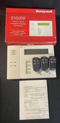 Honeywell 6160RF Custom Alpha Integrated Keyboard/Transceiver w/3 remotes
