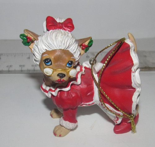Westland Aye Chihuahua Figurine Dog Christmas Ornament Collectible (C5)