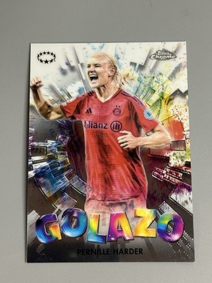 Pernille Harder 2024-25 Topps Chrome Women s UEFA CL Golazo G-3 Bayern Munich