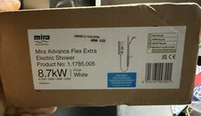 Mira Advance Flex Extra 8.7kW Thermostatic Electric Shower - White (1.1785.005)