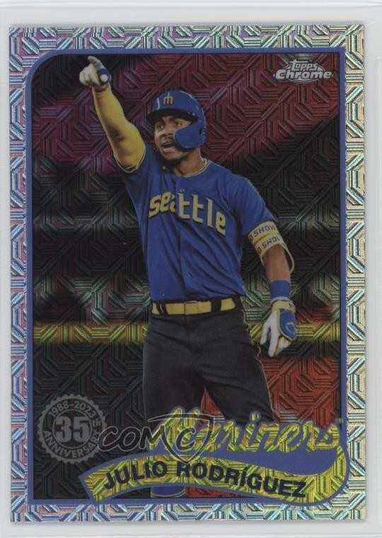 2024 Series 1 1989 Topps Chrome Silver Pack Julio Rodriguez RodrÃguez yk0