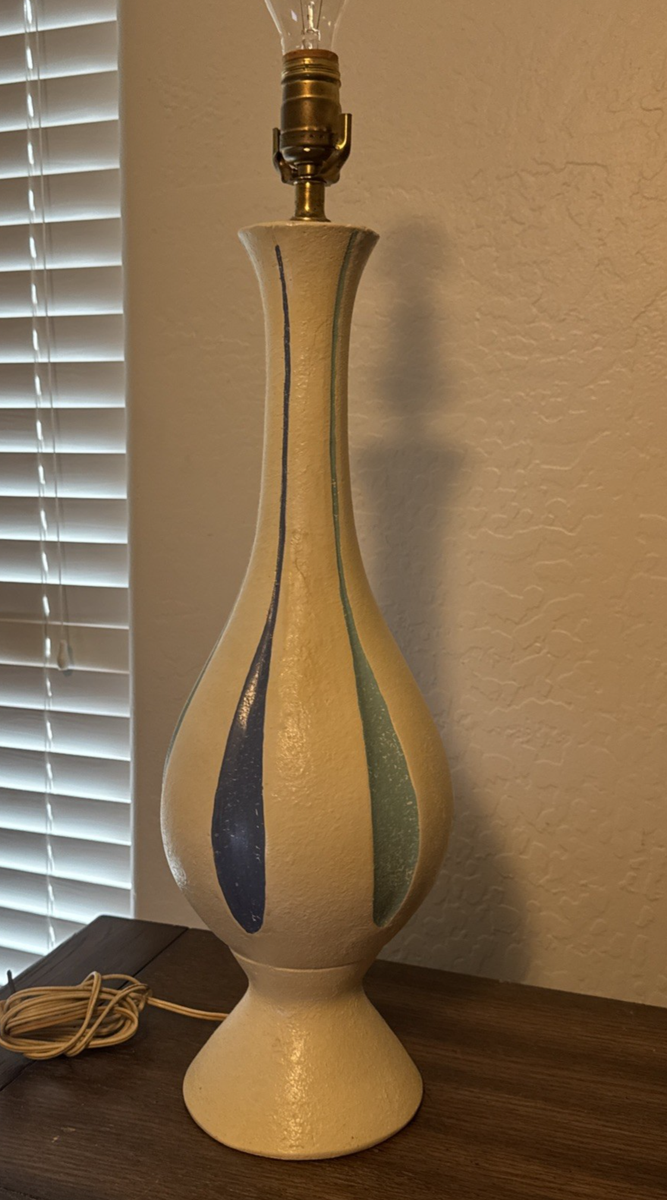 Vintage Mid Century Modern Pastels 1960's Lamp Genie MCM Large