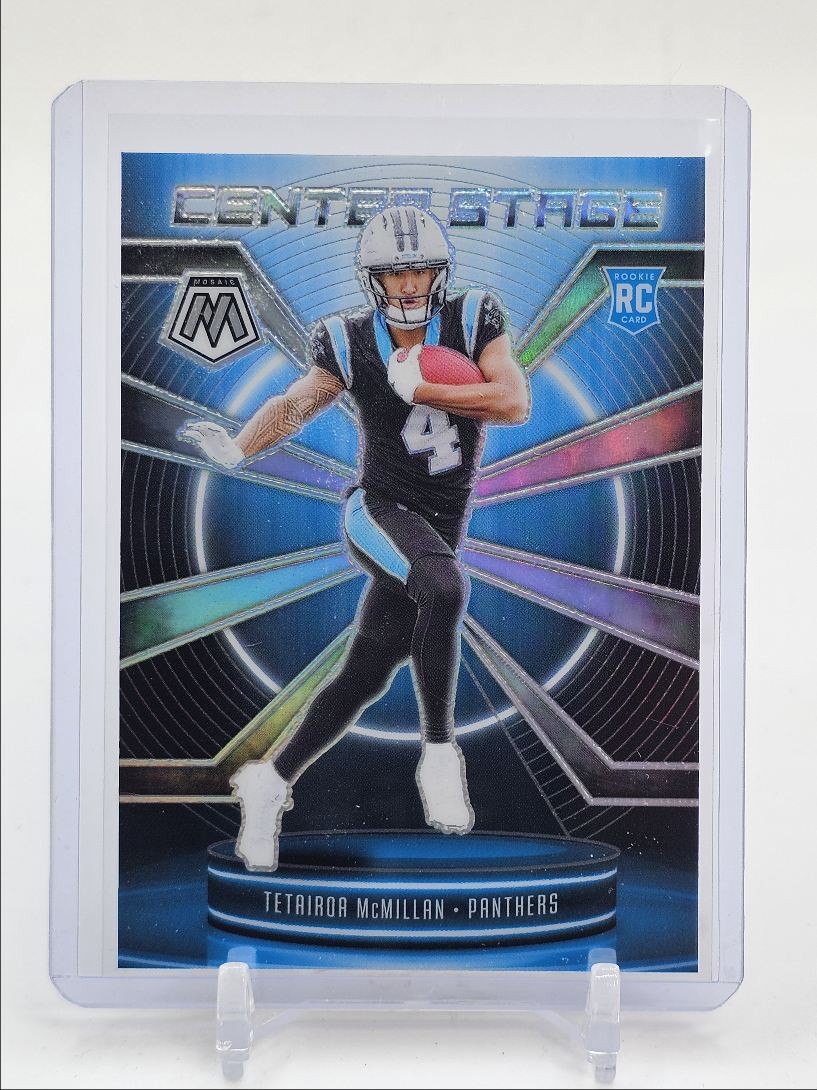 TETAIROA MCMILLAN 2025 MOSAIC ROOKIE CENTER STAGE SILVER PRIZM RC Q4354