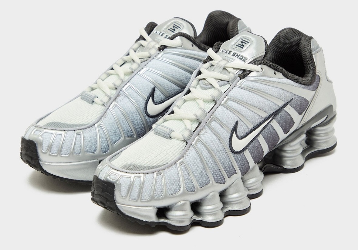 Nike Shox TL Print Metallic Silver Summit White IH4466-095 sz 7