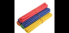 58 Pcs Rhythm Sticks for Kids Bulk,Wood Music Lummi Sticks, 6 Colors 1 Blu 1yel