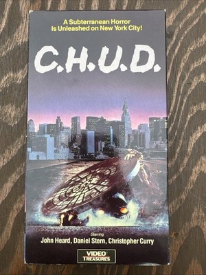 C.H.U.D. VHS 1988 Horror Scary Movie Tape CHUD Video Treasures