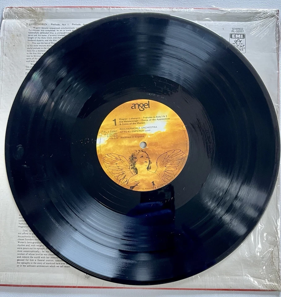 Otto Klemperer Conducts Wagner Album 2 Al-32057 Vinyl LP EMI Record Foto 3 de 4