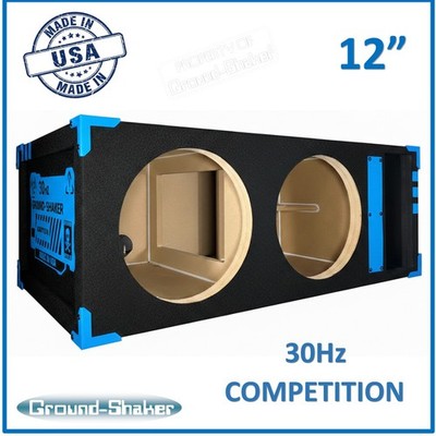 12'' Dual Competition Ported Sub Box Vented Subwoofer Enclosure 12'' Dual Box