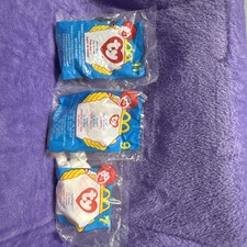 Lot 3 Vintage  96,  98,   00 McDonald  s TY Beanie Baby, Sealed. 7, 9,  11