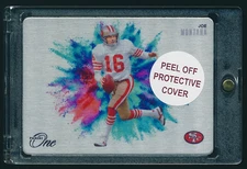 2024 Panini One Football Color Blast #CB-JMA Joe Montana RC Case Hit - 49ers