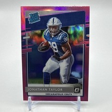 Panini 2020 Donruss Optic Rated Rookie Jonathan Taylor #167 Pink Prizm Colts NFL