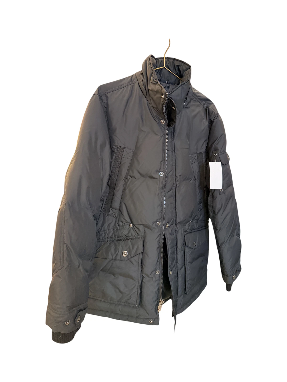 GUESS Men's Black Padded Utility Field Jacket – Multi-Pocket Winter Coat - product detail image 2