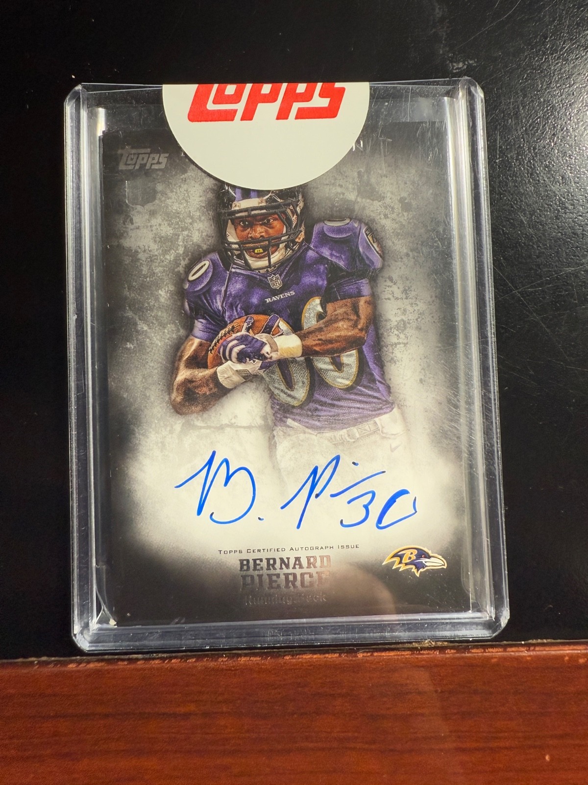 Bernard Pierce Topps Inception #119 Autograph