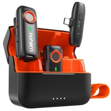 MIC-01 Wireless Lavalier Microphone, DSP Noise Cancellation, 20-Hours Battery...