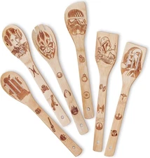 Star War Kitchen Gifts Wooden Spoons For Cooking Utensils Set 6 pcs accessories
