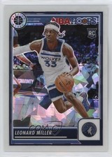 2023 Panini NBA Hoops Premium Stock White Ice Prizm 21/25 Leonard Miller #80 nr2