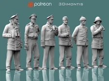 3d Model STL Format Digital File German Soldiers  Sailors U-BOAT  submarine WW2