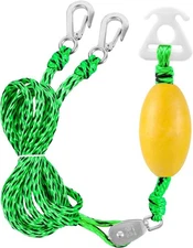 Tow Harness with Float, Boat Rope for Tubing, Heavy Duty green 