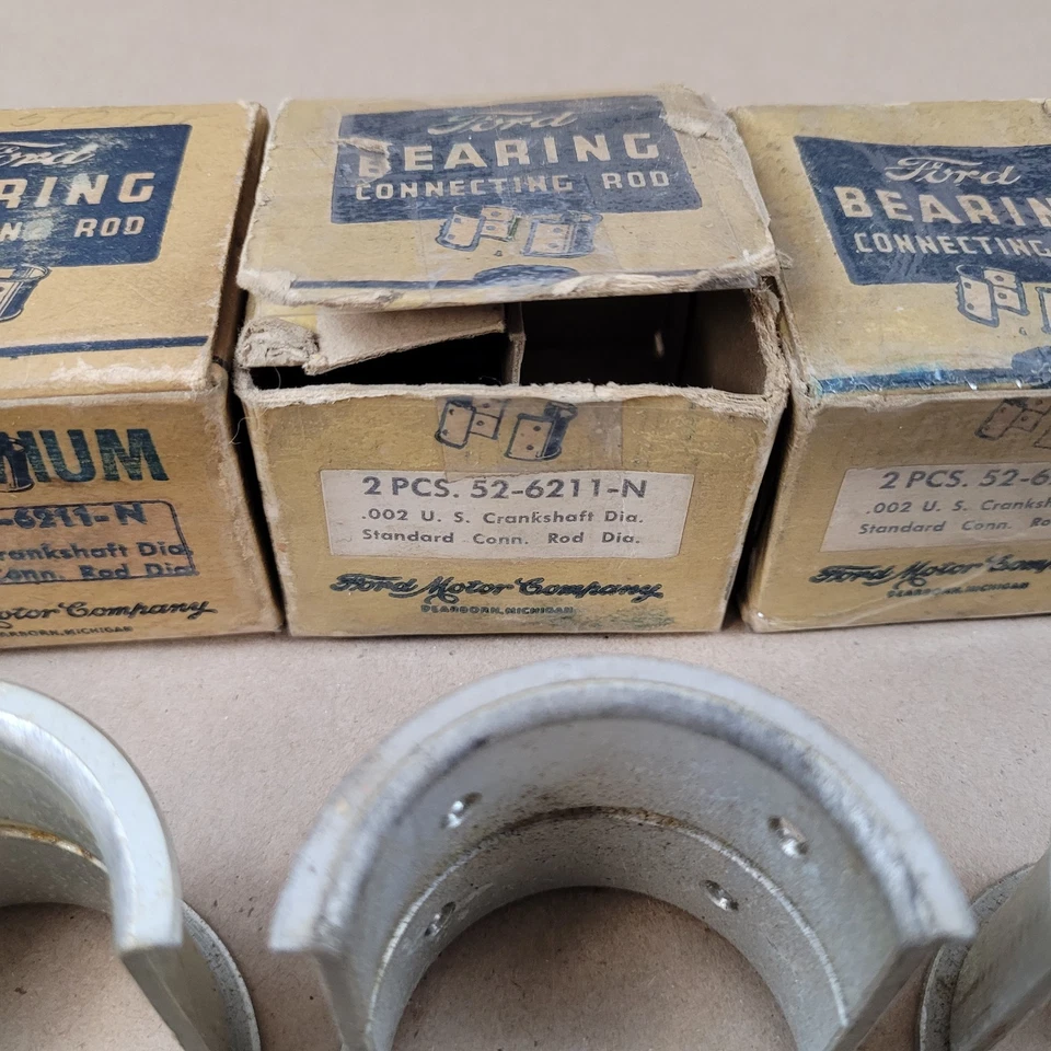 4 PARES Novo NOS 1937-39 Ford Flathead V8 60 HP Conjunto de Rolamentos de Vara 52-6211-N .002 - Imagem 4 de 4