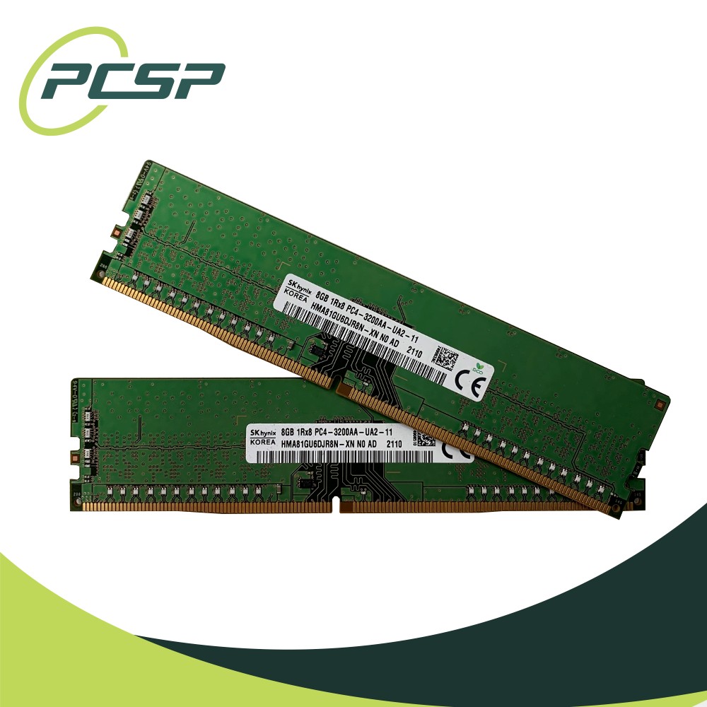 16GB RAM Kit Hynix 2x8GB PC4-3200AA 1Rx8 DDR4 UDIMM Unbuffered