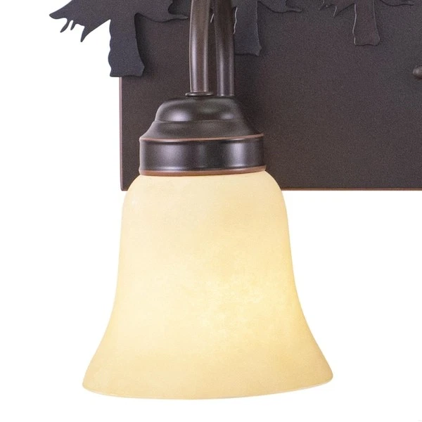 VAXCEL VL55403BBZ Bryce 3 luces bronce rústico ciervo tocador de baño accesorio Foto 2 de 4