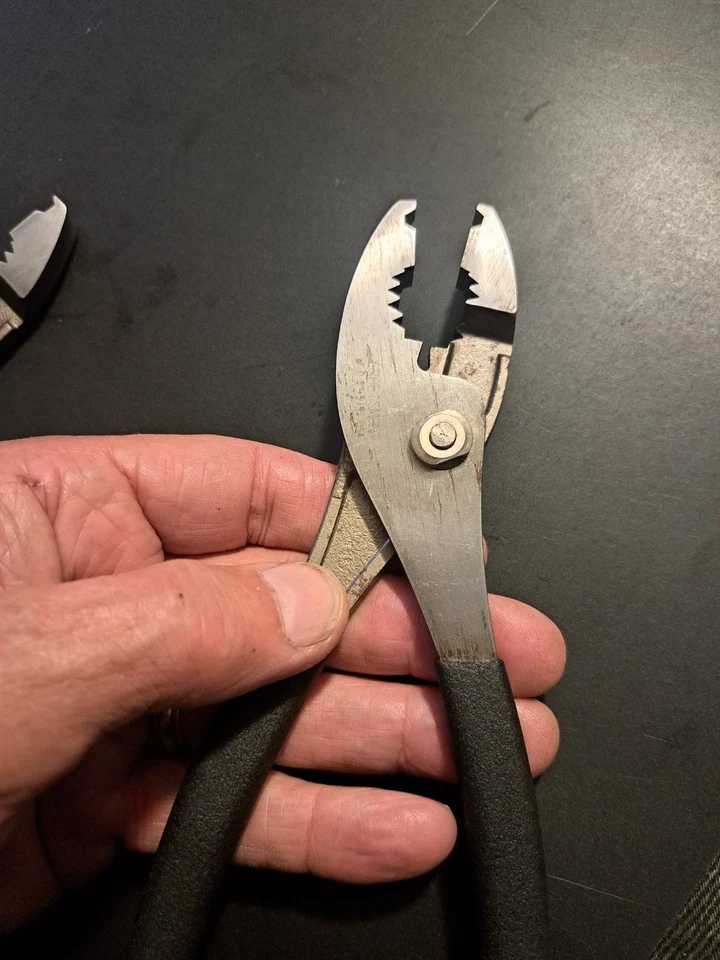 Craftsman 8” Slip Joint Hose Clamp Pliers Black Handle 45391 WF USA - Image 2 of 4