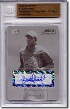 2006 ELVIS ANDRUS Rookie Autograph Printing Press Plate Auto RC BGS 1/1