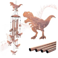 Dinosaur Wind Chimes Outdoor Dinosaur Gifts for Women Men Mom Regular Dinosaur