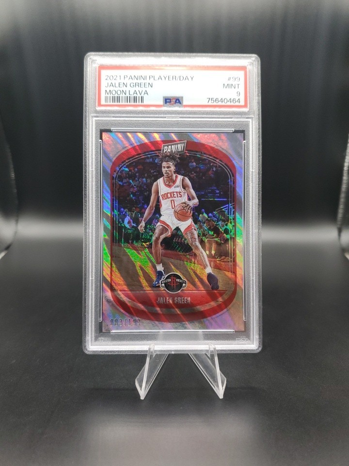 2021-22 Panini Player Of The Day #99 Jalen Green Moon Lava Rookie /199 PSA 10
