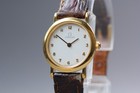 Vintage [Near MINT] OMEGA De Ville 281.002 22mm White Dial Quartz Women's Watch