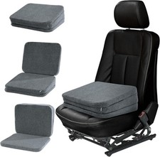 Asiento Elevador Coche Ajustable 3 Alturas, Coj n Confort Adultos Gris
