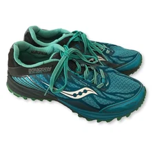 Saucony Women's Peregrine 4 Trail Running Shoe Size 10 Hydramax Flexfilm Blue